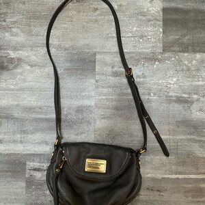 Marc Jacobs Gray Crossbody Bag with Gold Details
